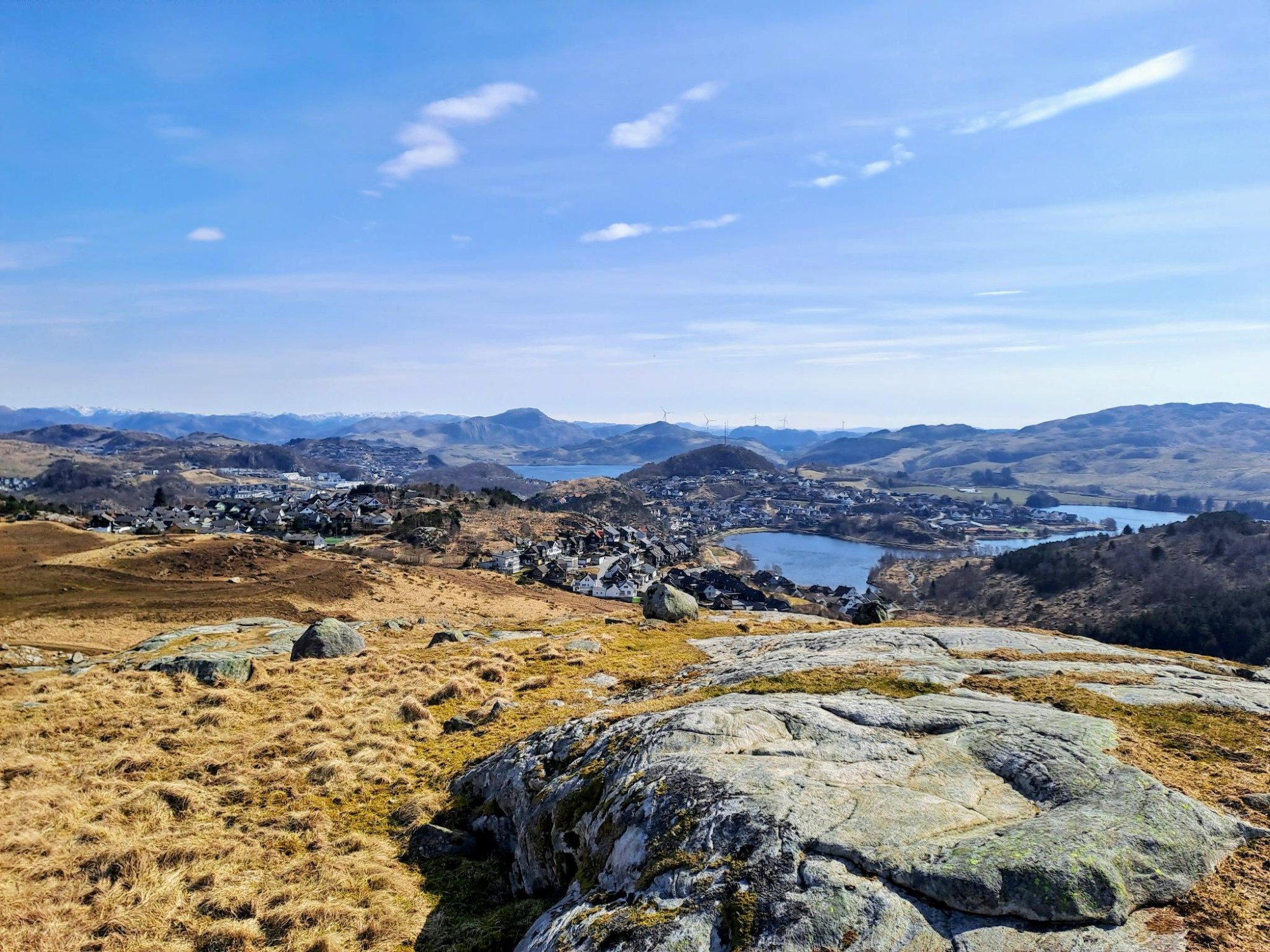 Bilde av Ålgård, ovenfra.