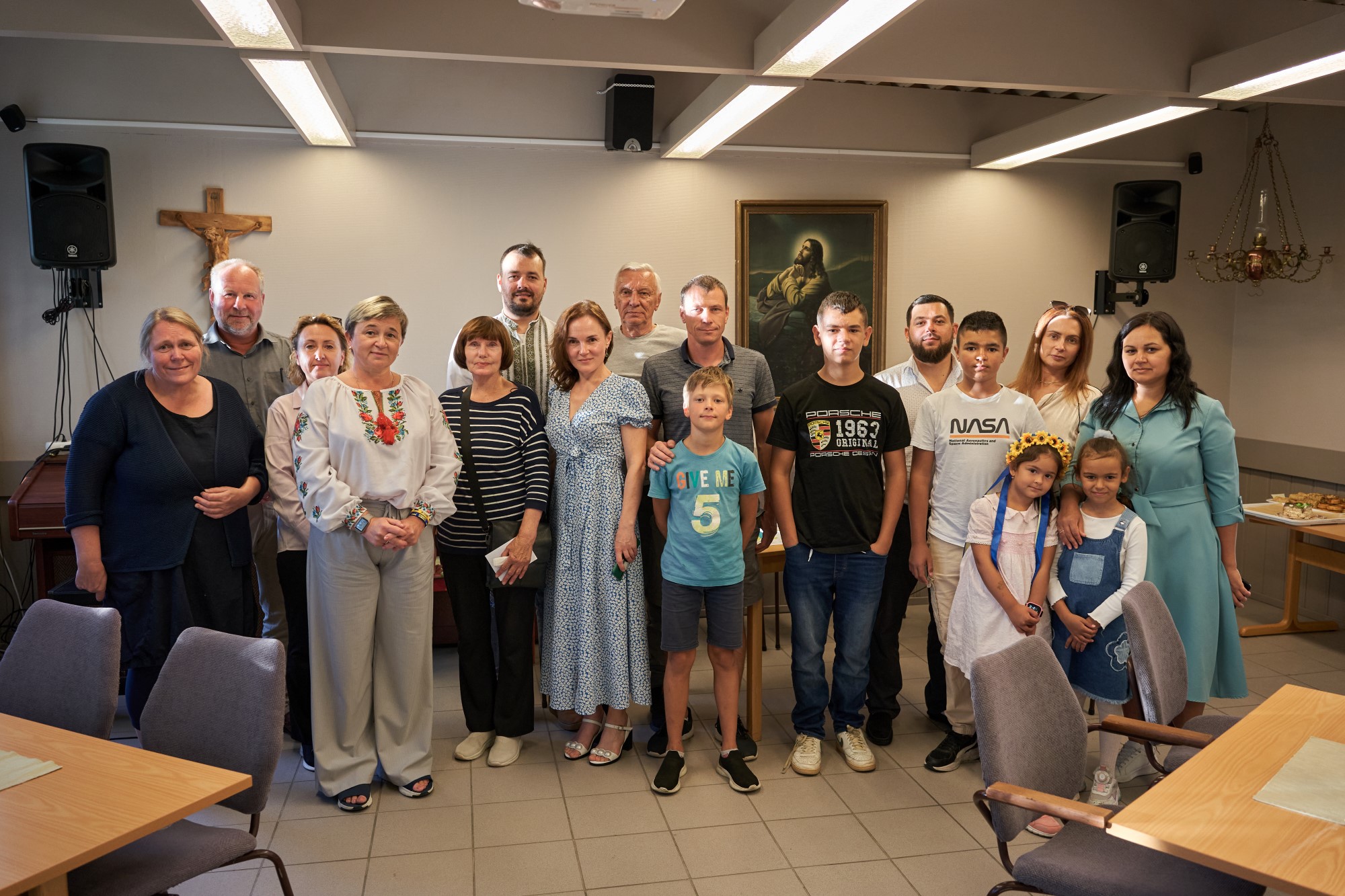 Med ukrainere på bedehuset