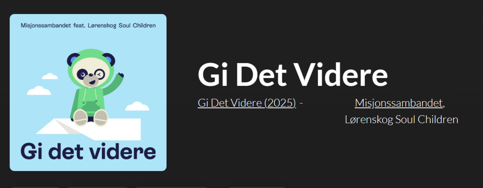 skjermbilde av lovsang.no