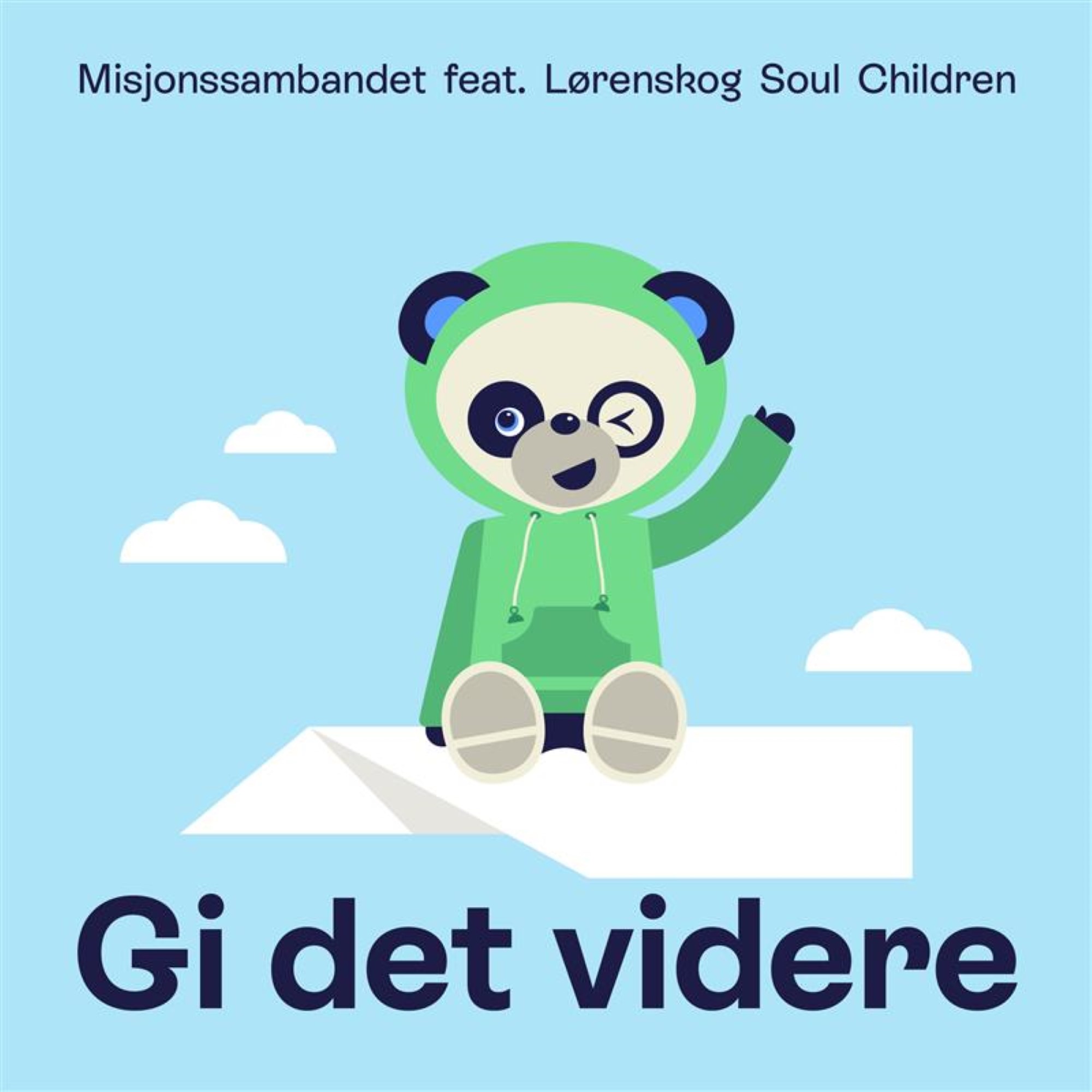 Tellus sitter på et papirfly